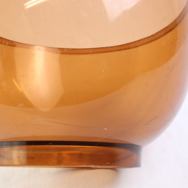 Lot Of 3 Dansk Designs Gunnar Cyren Amber Melamine Plastic Salad Bowl & 2 Spoons