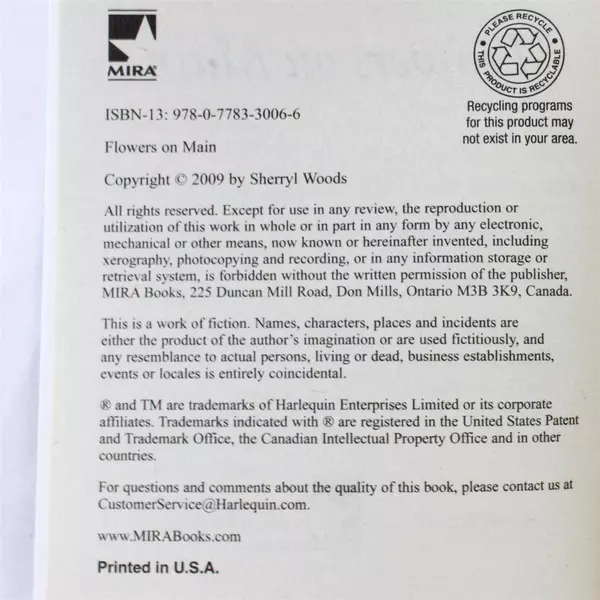 Lot of 2 Sherryl Woods Books Isn't It Rich & Flowers on Main