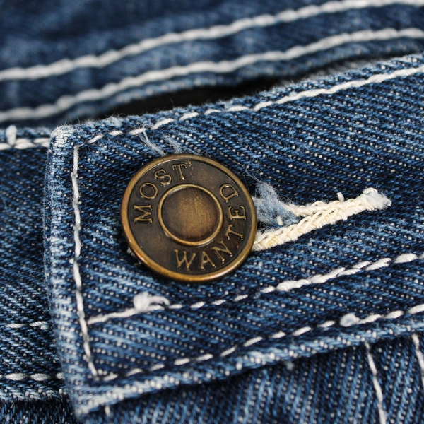 Most Wanted Men's 38x32 Medium Wash Denim Carpenter Jeans 