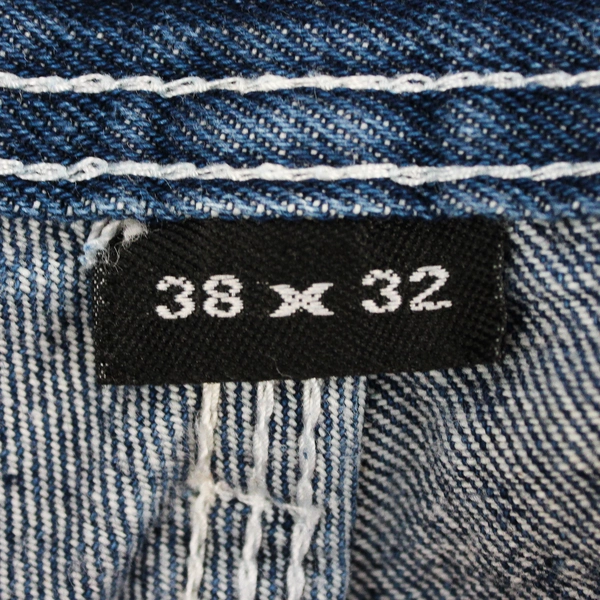 Most Wanted Men's 38x32 Medium Wash Denim Carpenter Jeans 