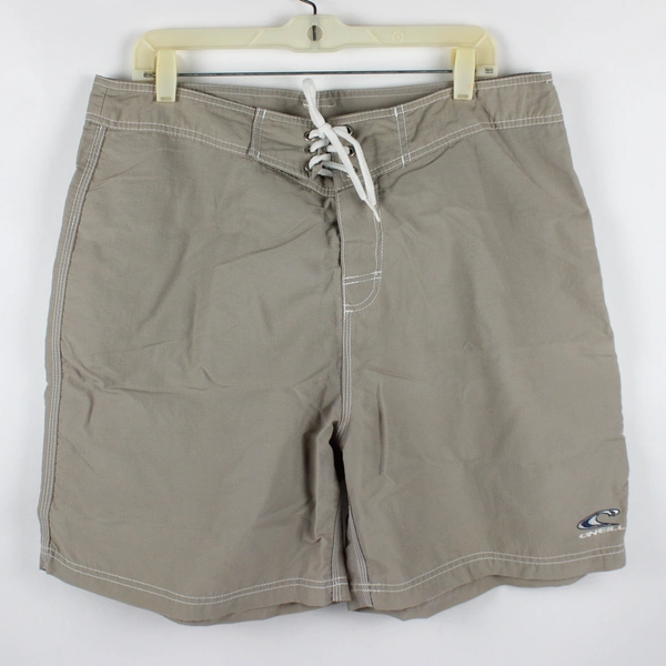 O'neill Men's 38 Tan Swim Trunk Shorts with Drawstring
