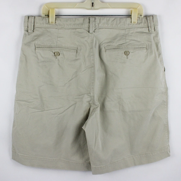 Hathaway Men's 38 Chino Beige Casual Shorts Button Back Pockets