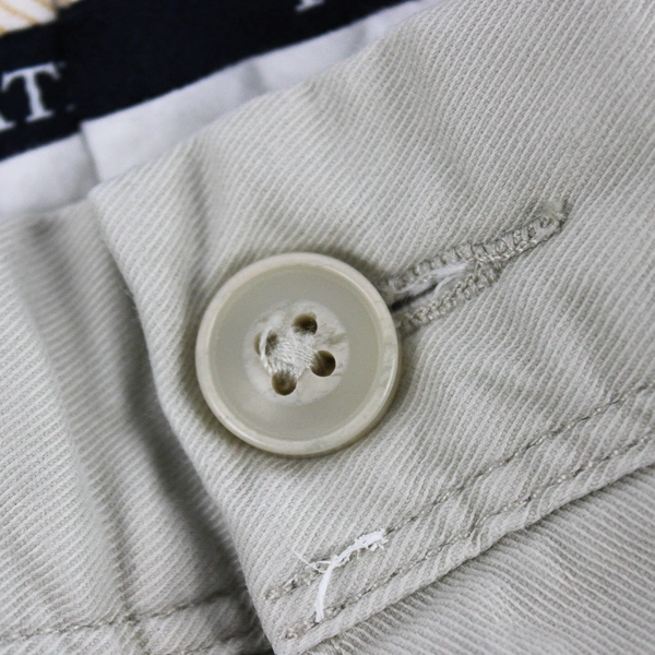 Hathaway Men's 38 Chino Beige Casual Shorts Button Back Pockets