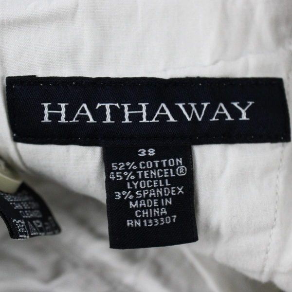 Hathaway Men's 38 Chino Beige Casual Shorts Button Back Pockets