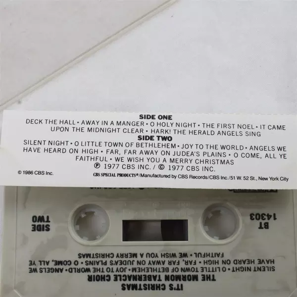 It’s Christmas! – The Mormon Tabernacle Choir (Cassette Tape, 1977 CBS Records) 