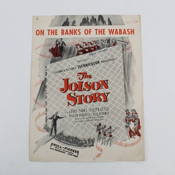 Lot of 2 Sheet Music Keep Step March 1909 & On the Banks of the Wabash 1925
