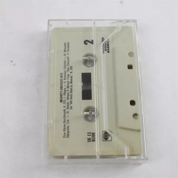 Mozart's Greatest Hits Cassette Columbia Stereo 