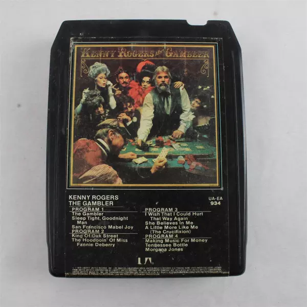 Kenny Rogers The Gambler 8 Track Tape Cartridge 1978 United Artists UA-EA934
