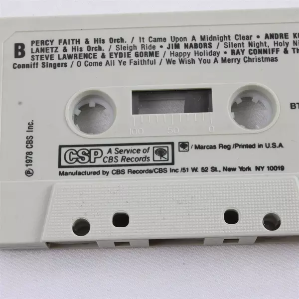 Holiday Music Cassette Christmas Wishes Ray Conniff Tony Bennett & Others