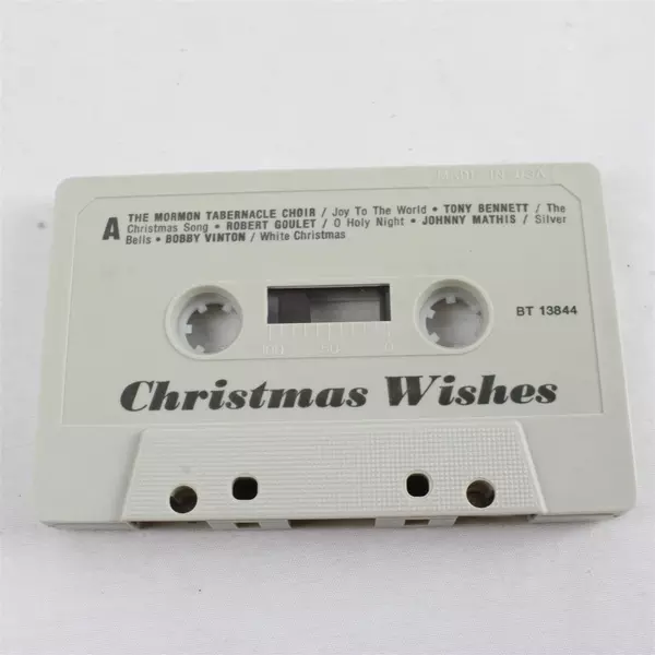 Holiday Music Cassette Christmas Wishes Ray Conniff Tony Bennett & Others