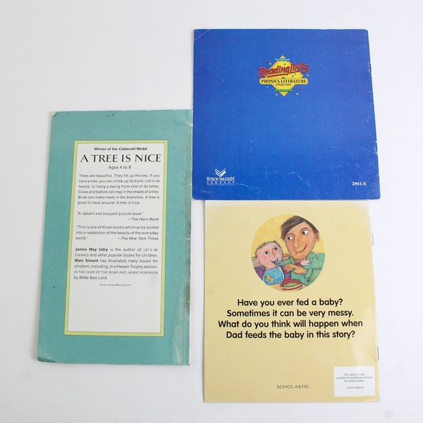 Lot of 3 Children's Books Not Yet! Baby Food A Tree is Nice Paperback 1987-1996