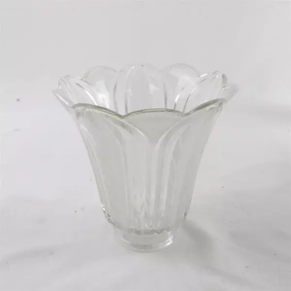 Set of 4 Frosted Glass Floral Light Lamp Shades Replacement Ceiling Fan Fitter