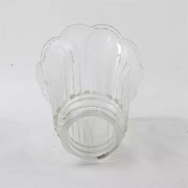 Set of 4 Frosted Glass Floral Light Lamp Shades Replacement Ceiling Fan Fitter