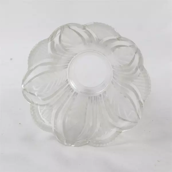 Set of 4 Frosted Glass Floral Light Lamp Shades Replacement Ceiling Fan Fitter