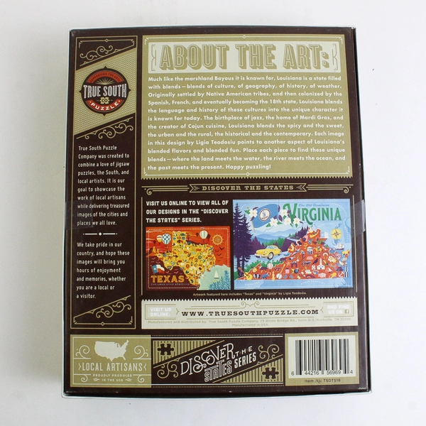 Discover the States 500-pc Jigsaw Puzzle Louisiana TSDTS18 Complete