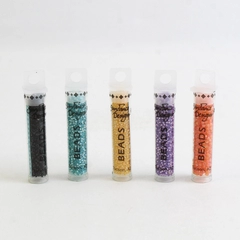 New Lot of 5 Tubes of Sundance Beads Size 14 Assorted Colors