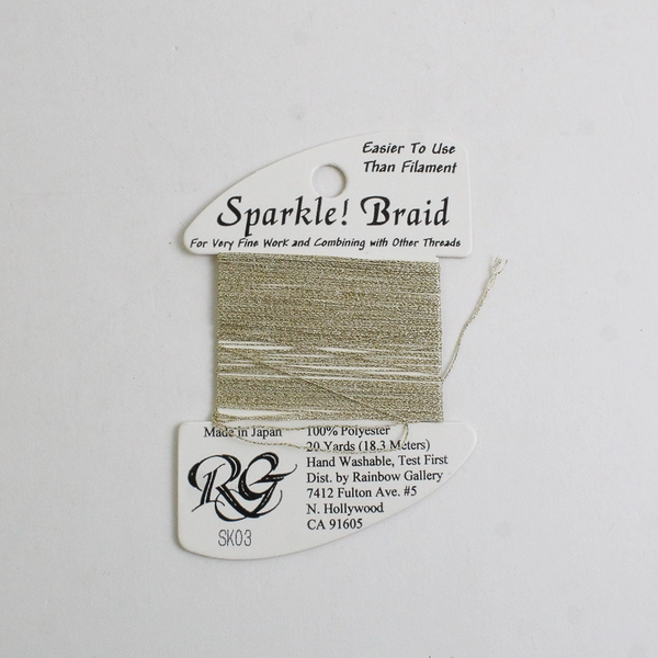 Lot of 3 Cards Sparkle! Braid Thread, SK03, 05 & 15, 2 New & 1 Slightly Used