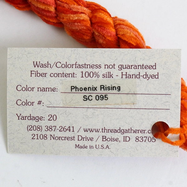 New The Thread Gatherer Silken Chenille Braid, Color Phoenix Rising, SC 095