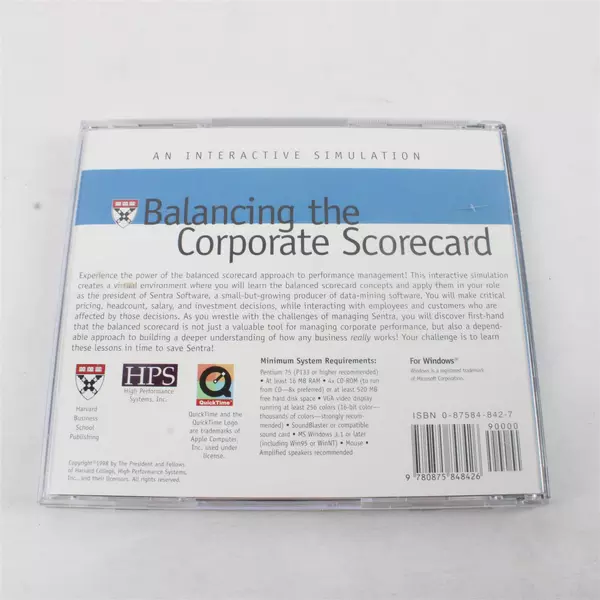 Balancing The Corporate Scorecard Cd Rom Philip J Ferneau For Windows