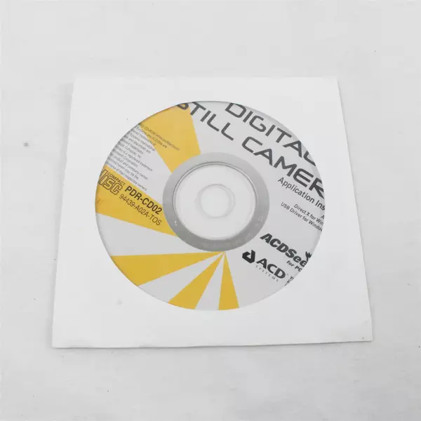 Toshiba PDR-CD02 Digital Camera Software Drivers Utilities Install CD Disk