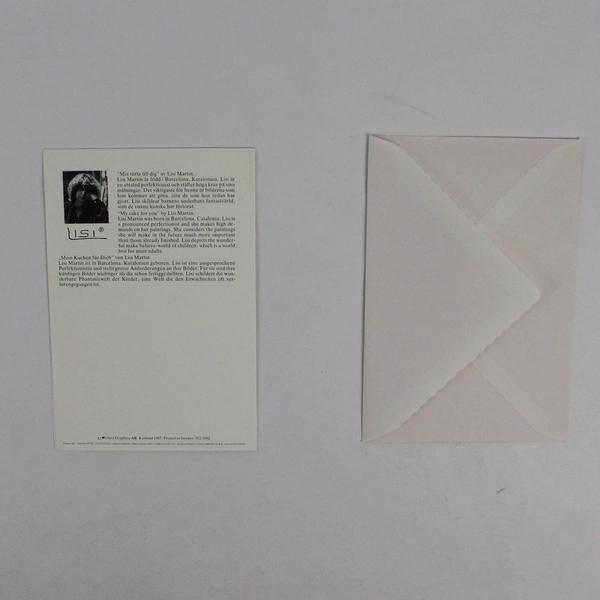 Vintage 1987 Pictura Graphica Girl Lisi Martin Birthday Card