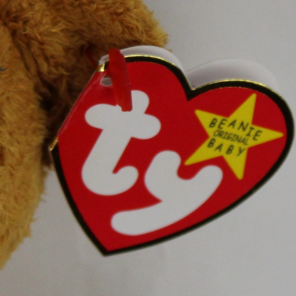 TY Beanie Babies Fuzz 1999 Brown Bear With Tag Plush Doll Toy