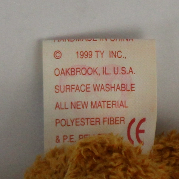 TY Beanie Babies Fuzz 1999 Brown Bear With Tag Plush Doll Toy