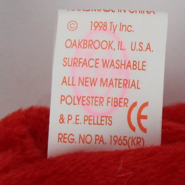 TY Beanie Babies Santa 1998 Santa Claus W/ Tag Plush Doll Toy