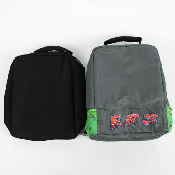 Lot of 2 Minecraft Kids Soft Insulated Lunch Bags Green and Black 2022