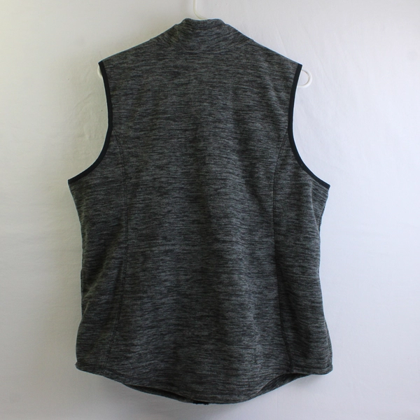 St. John's Bay Dark Gray Zip-Up Vest Women's Size XL