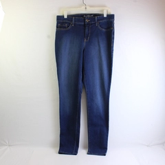 Gloria Vanderbilt Women's 10 Blue Solid Slimming Curvy Skinny Jeans