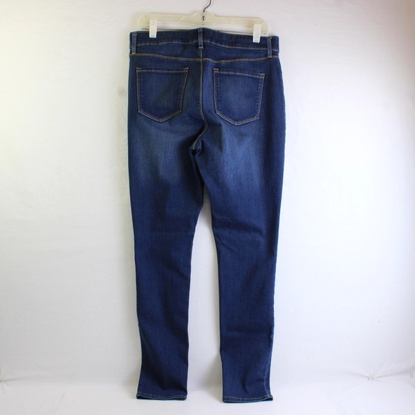 Gloria Vanderbilt Women's 10 Blue Solid Slimming Curvy Skinny Jeans