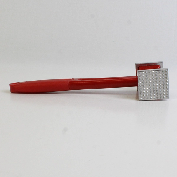 9.5" Dual-Sided Meat Tenderizer Red Handle Kitchen Tool