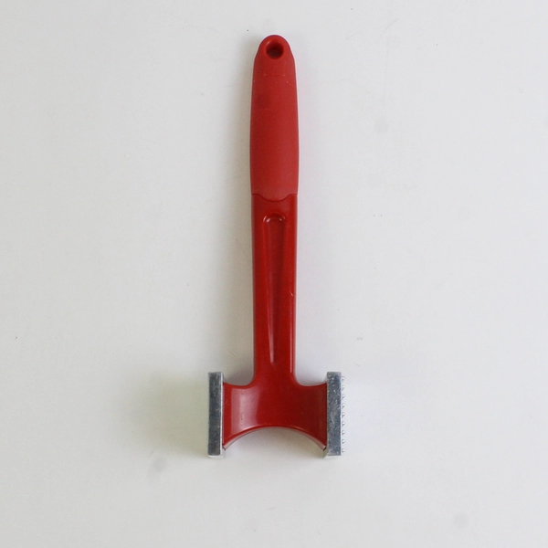9.5" Dual-Sided Meat Tenderizer Red Handle Kitchen Tool