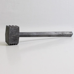 Vintage 8" Dual-Sided Metal Meat Tenderizer Mallet