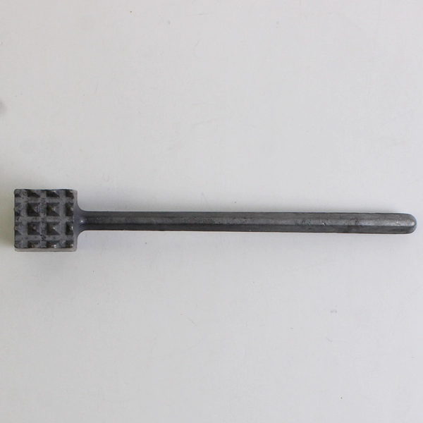 Vintage 8" Dual-Sided Metal Meat Tenderizer Mallet