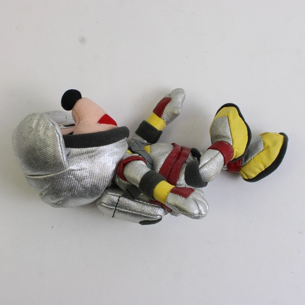 Vintage Disney Mickey Mouse Astronaut Space Suit Bean Bag Plush Toy W/ Tag