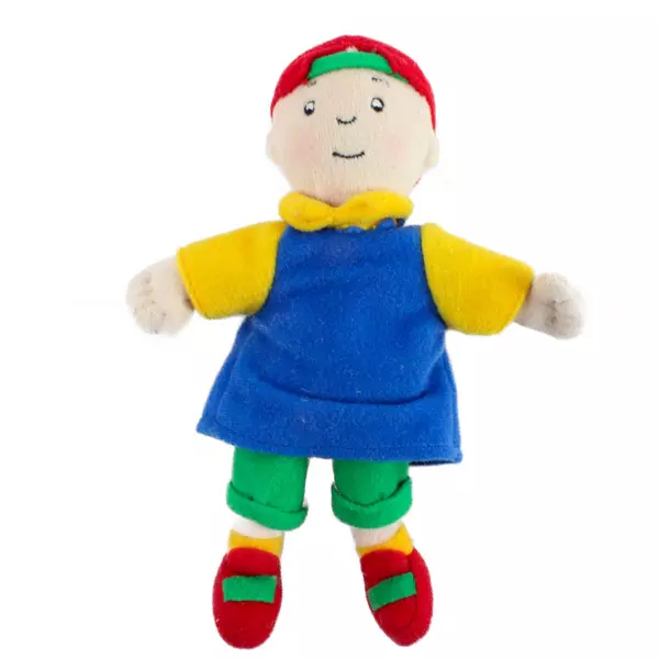 Vintage Caillou 7" Plush Doll Irwin Toys Soft Fabric Embroidered Face