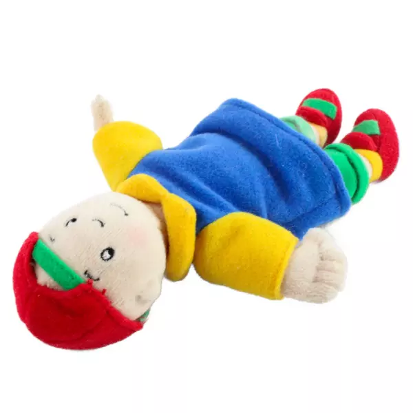 Vintage Caillou 7" Plush Doll Irwin Toys Soft Fabric Embroidered Face