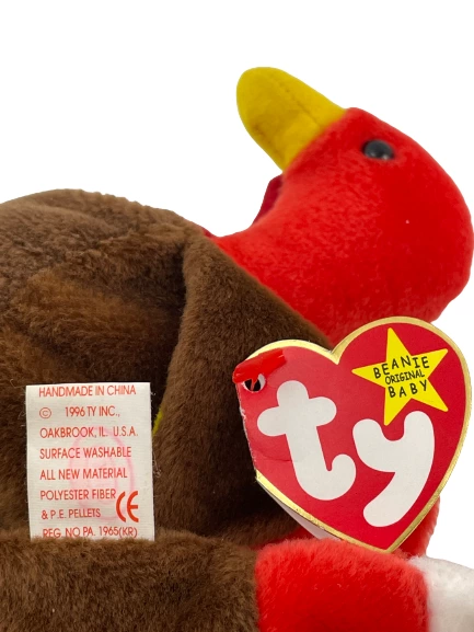 TY Beanie Baby Gobbles Turkey 1996 Plush Retired with Original Tag