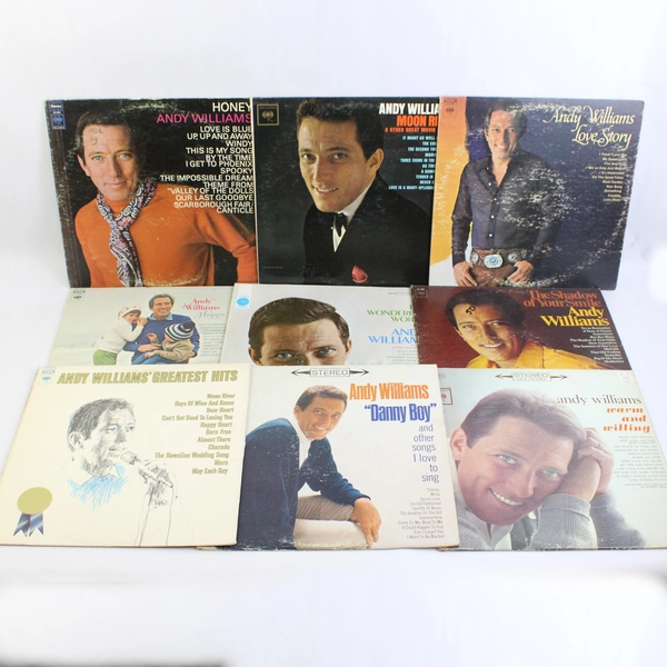Lot of 9 VTG 12" Vinyl Record Albums Andy Williams Greatest Hits Danny Boy