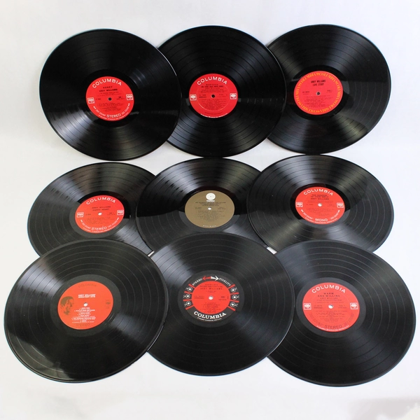 Lot of 9 VTG 12" Vinyl Record Albums Andy Williams Greatest Hits Danny Boy