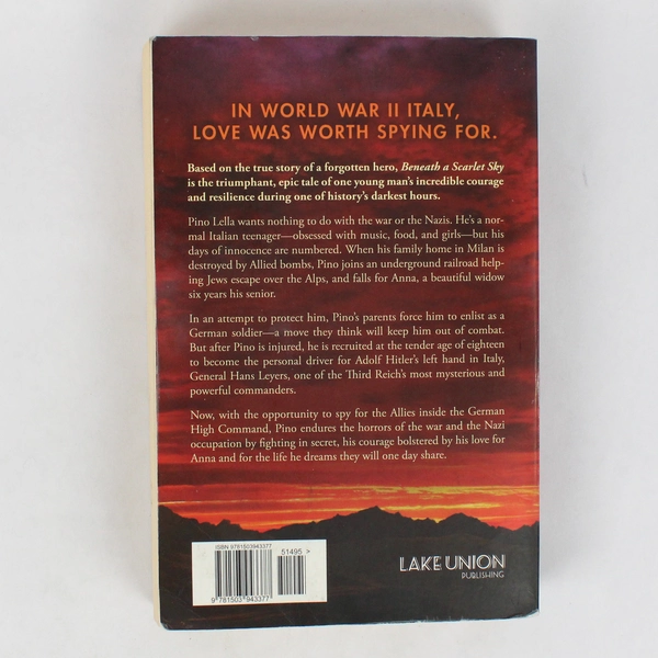 Beneath a Scarlet Sky by Mark Sullivan 2017 Paperback