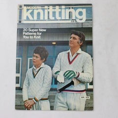 Vintage Modern Knitting Magazine Machine Knitting April 1970 20 Super Patterns