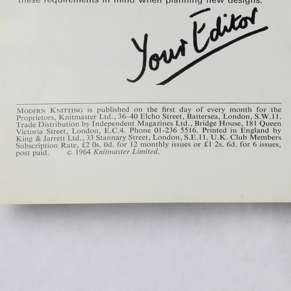 Vintage Modern Knitting Magazine Machine Knitting April 1970 20 Super Patterns