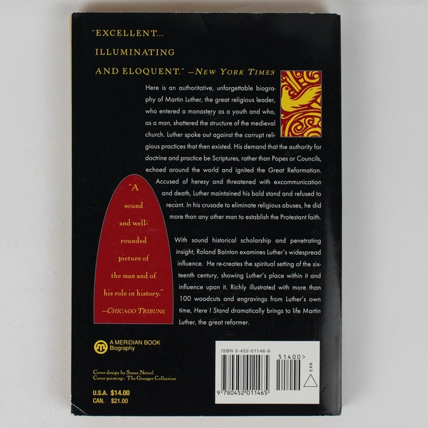 Roland H Bainton Here I Stand A Life of Martin Luther 1995 Paperback