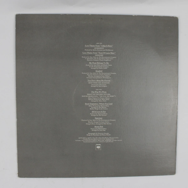 Barbara Streisand's Greatest Hits Vol. 2 Vinyl LP 33 RPM 1978