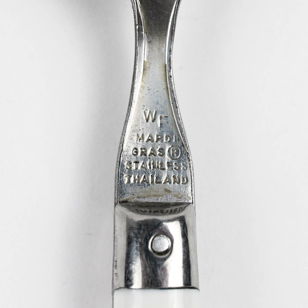 Washington Forge Mardi Gras White Stainless Teaspoon 6.75 Inches