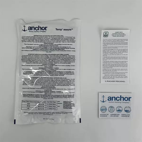 Anchor Hocking 3 Qt Glass Casserole Baking Dish 9" x 13 w/ Lid & Bag New