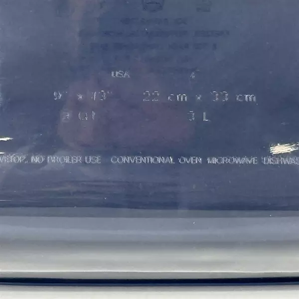 Anchor Hocking 3 Qt Glass Casserole Baking Dish 9" x 13 w/ Lid & Bag New